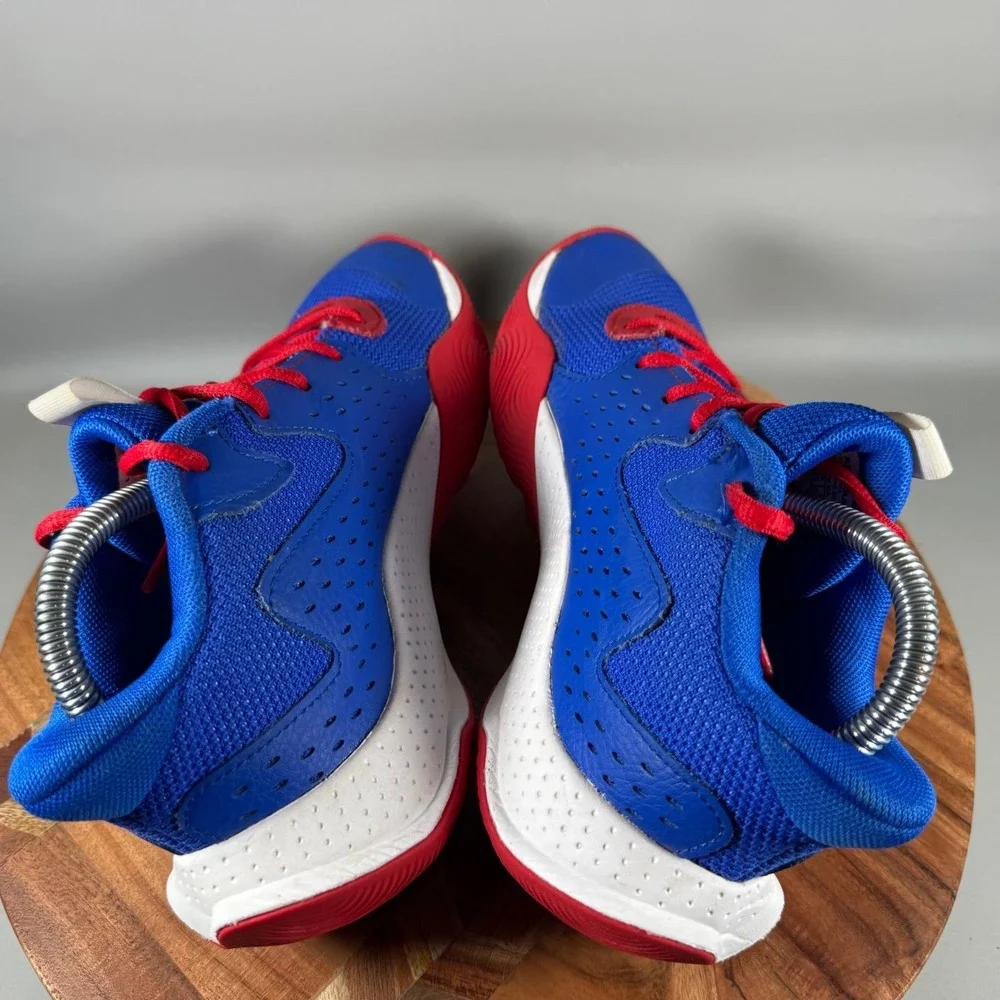 Under Armour Spawn 6 Basketball Shoes Royal Blue Red White 3026635-402 Kids 6Y